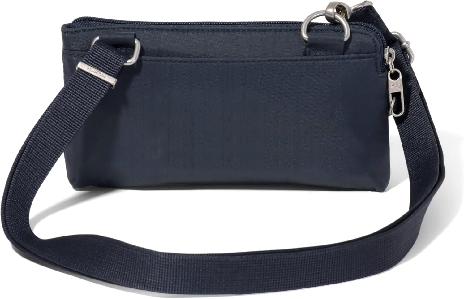 Securtex Anti-Theft Mini Wallet Crossbody - Lightweight 8.4"x4.5" Travel Safe Bag w/Locking Zippers, Slash-Resistant, RFID