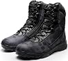 Tebapi Men Military Tactical Boots Backpacking Outdoor Hiking Camping Climbing Trekking Camouflage Ankle Boot Army Shoes Combat Waterproof Side Zipper