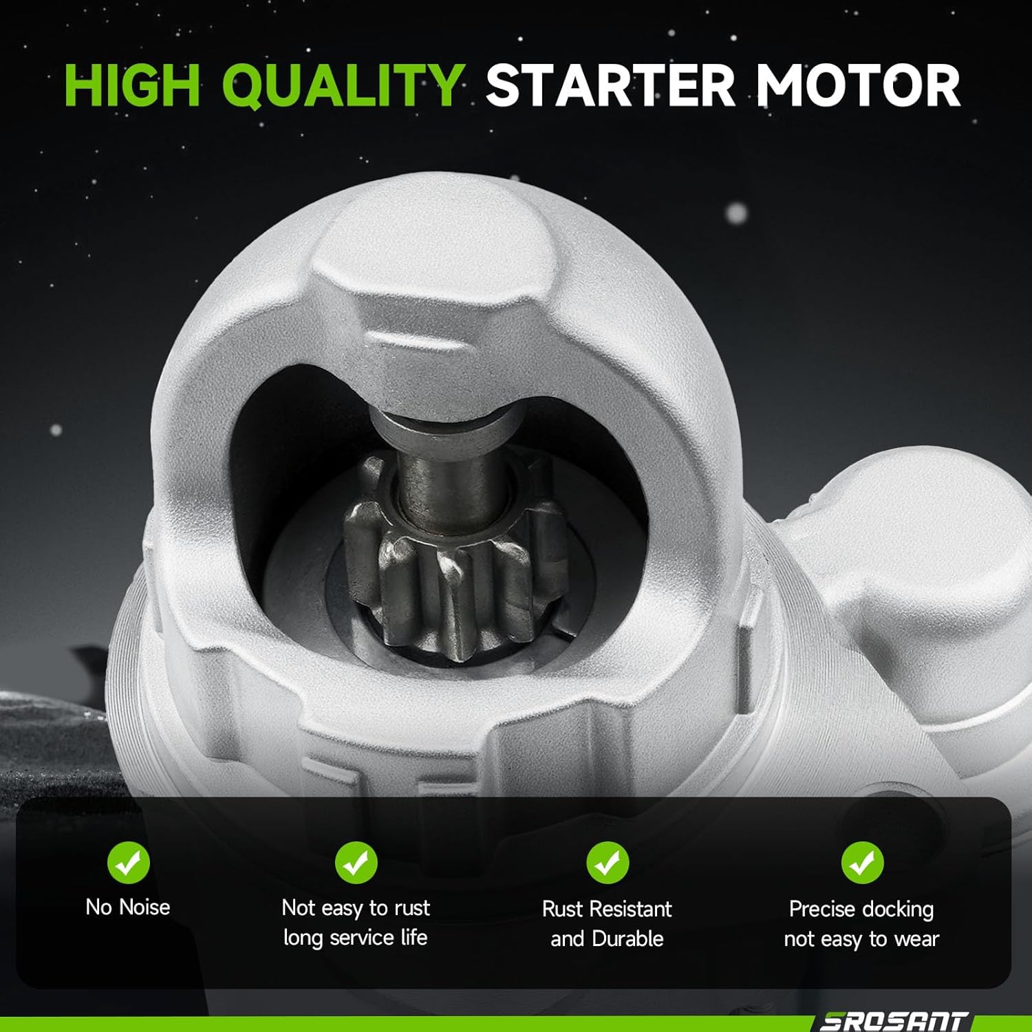 New Starter Compatible with 2002-2005 Chevrolet Cavalier 2.2L, 2004-2007 Malibu, Cobalt 2005-2007 2.0L 2.2L 2.4L, 2003-2007 Saturn Ion Vue, Compatible with Pontiac Sunfire Grand Am 336-1933A SDR0277