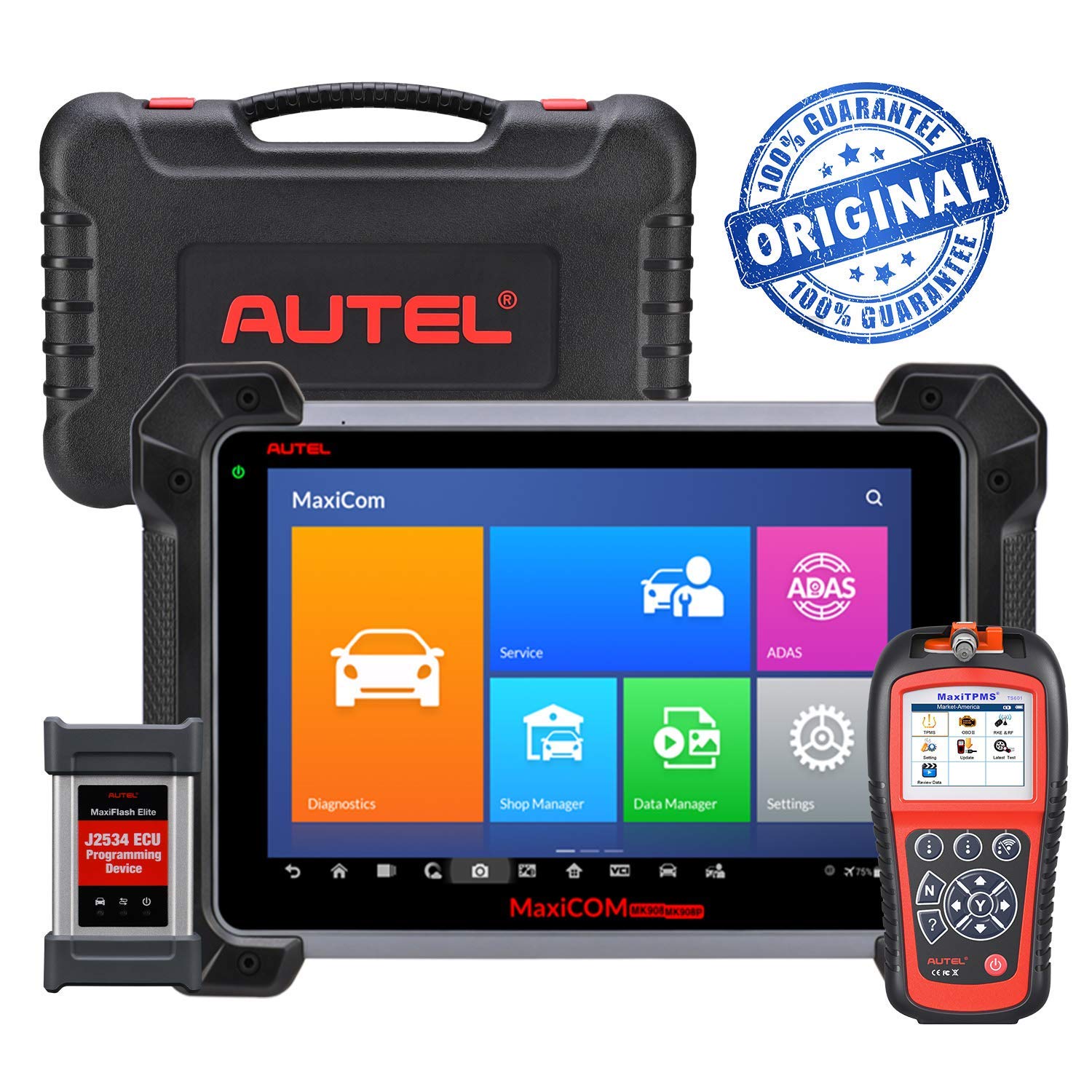 Autel MK908P J2534 (Upgraded MS908P MaxiSys Pro) Diagnostic Scanner Bundle Autel TS601 MaxiTPMS Tool