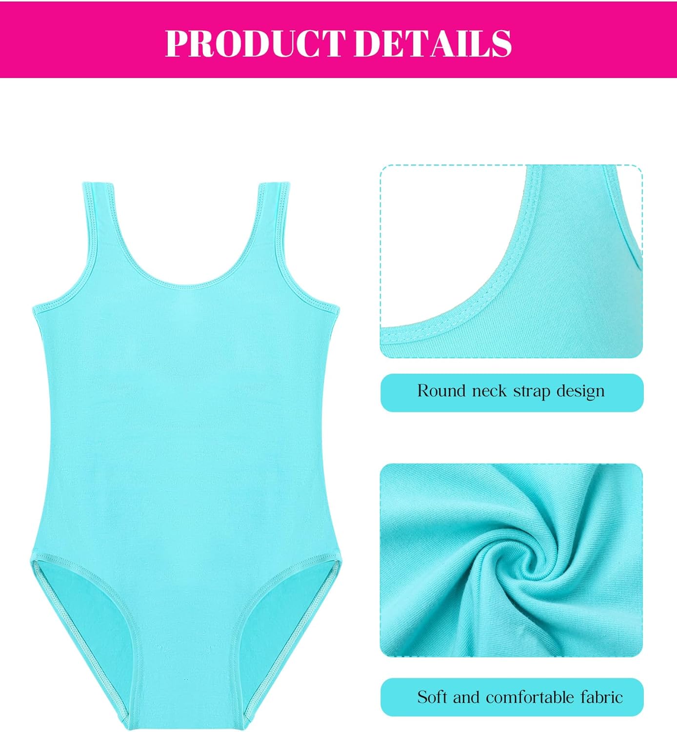 Cuffbow 6 Pcs Kids 80s Workout Costume Accessories Set Include Neon Leotard Legging Leg Warmers Wristband Headband Belt