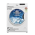 Godrej 8 Kg 5 Star, AI Powered, Inbuilt Heater, Fabrisafe Drum, Eco Wash, Unbalanced Load Sensor, Stain wash, Fully Automatic Front Load Washing Machine (WFEON CRS 8012 5.0 FKEDM GLWH, Glacial White)