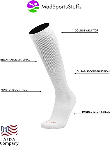 Miniatura 3 de MadSportsStuff - Combo de calcetines y cinturón de sóftbol o béisbol, tallas profesionales para jóvenes y adultos