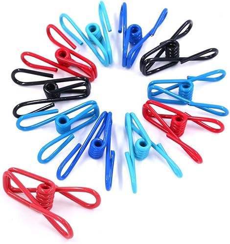 Miniatura 2 de Swpeet 195pcs Clip de alambre de metal multiusos a prueba de viento pinzas de metal clips titulares