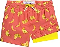 Vista 222 de maamgic Traje de baño para niños con forro de compresión elástico para niño Yema de Huevo Coco