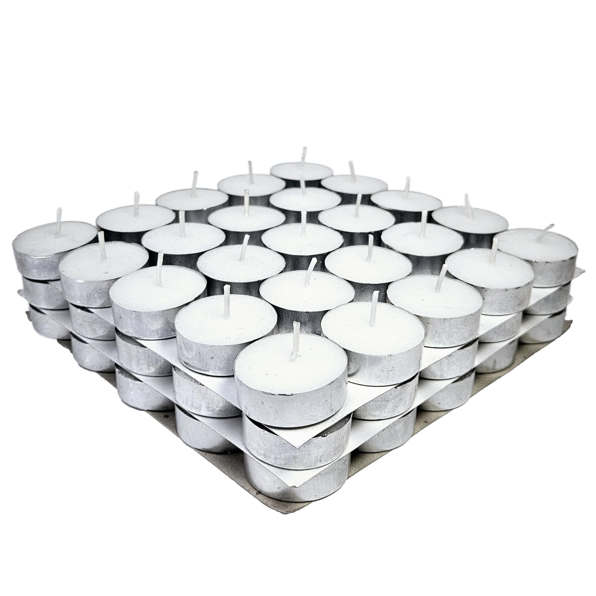 Welburn Veda&Co® Wax Unscented Tealight Candles Pack of 75 for Diwali Decoration | Burn Upto 4 Hour | Paraffin Free & Smokeless | Candles for Home Decor, Office & Special Occasions