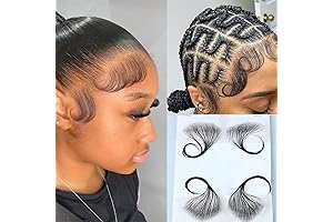 HD Lace Baby Hair Stripes, Reusable Human Hair Pieces for Women's Swiss Lace Hairline