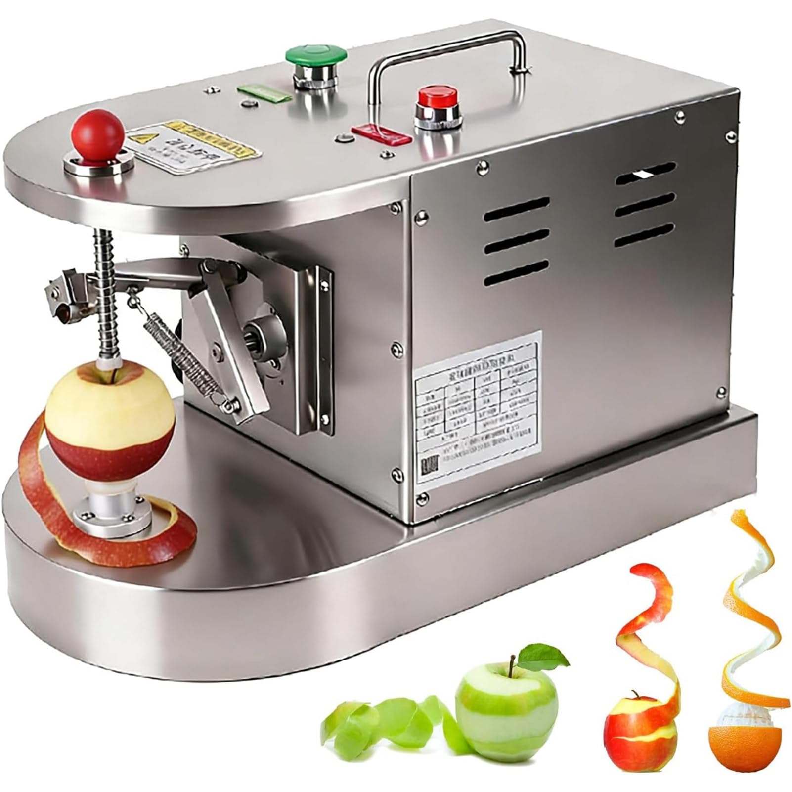 PweKzxt Auto Lemon Orange Peeling Equipment,500pcs/h Electric Peeler,Automatic Lemon Orange Peeler,Commercial Citrus Peeling Machine,Adjustable Height，for Lemons Oranges Peaches Kiwis