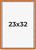 Vista 30 de Marco marrón de 18 x 24 pulgadas, marco de madera maciza de nuez de miel, ancho de moldeo de 0.875 pulgadas, profundidad de rabo de 0.875 pulgadas