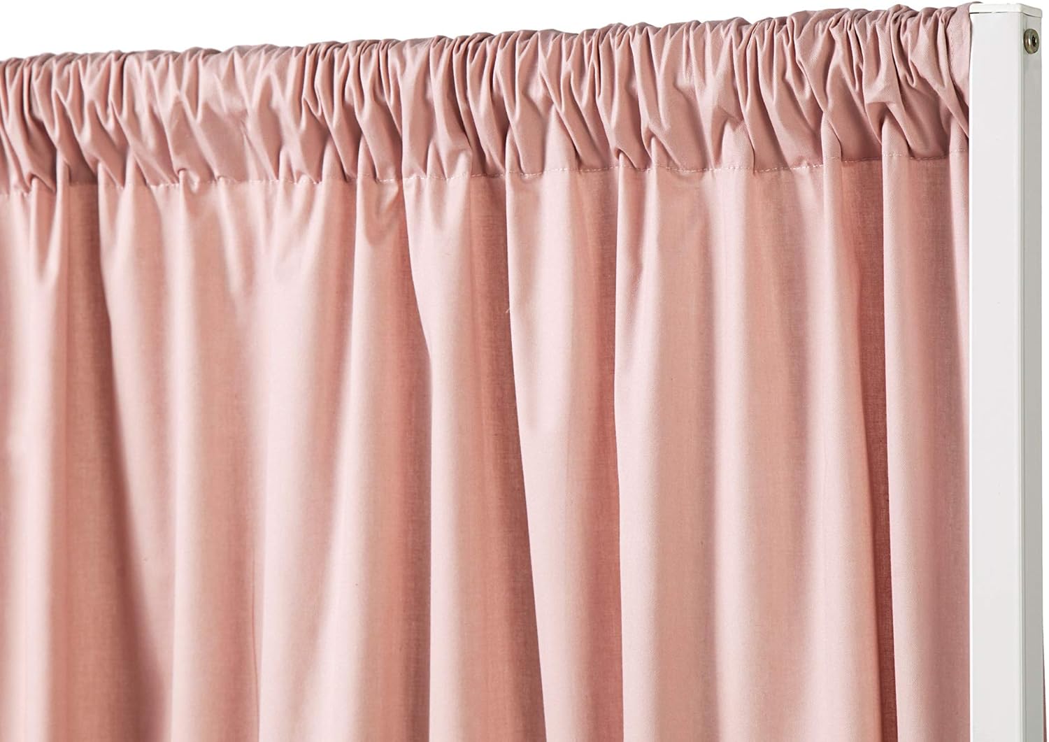 Don't Look at Me - Privacy Room Divider - Basics Extendable - White Frame with Farmhouse White Cotton Fabric