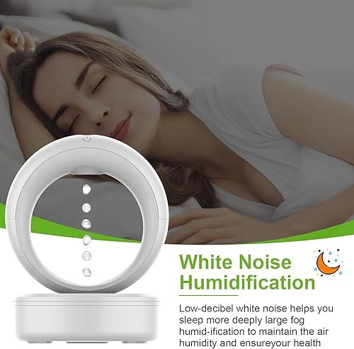 Miniatura 3 de Humidificador antigravedad para dormitorio, nuevos humidificadores de niebla fría, humidificador de aire de 23.0 fl oz con lámpara de noche, difusor
