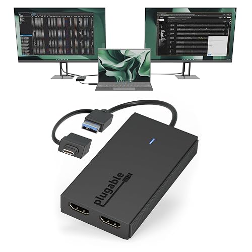 Plugable Dual HDMI Monitor Adapter for M1-M5 & Neo macOS