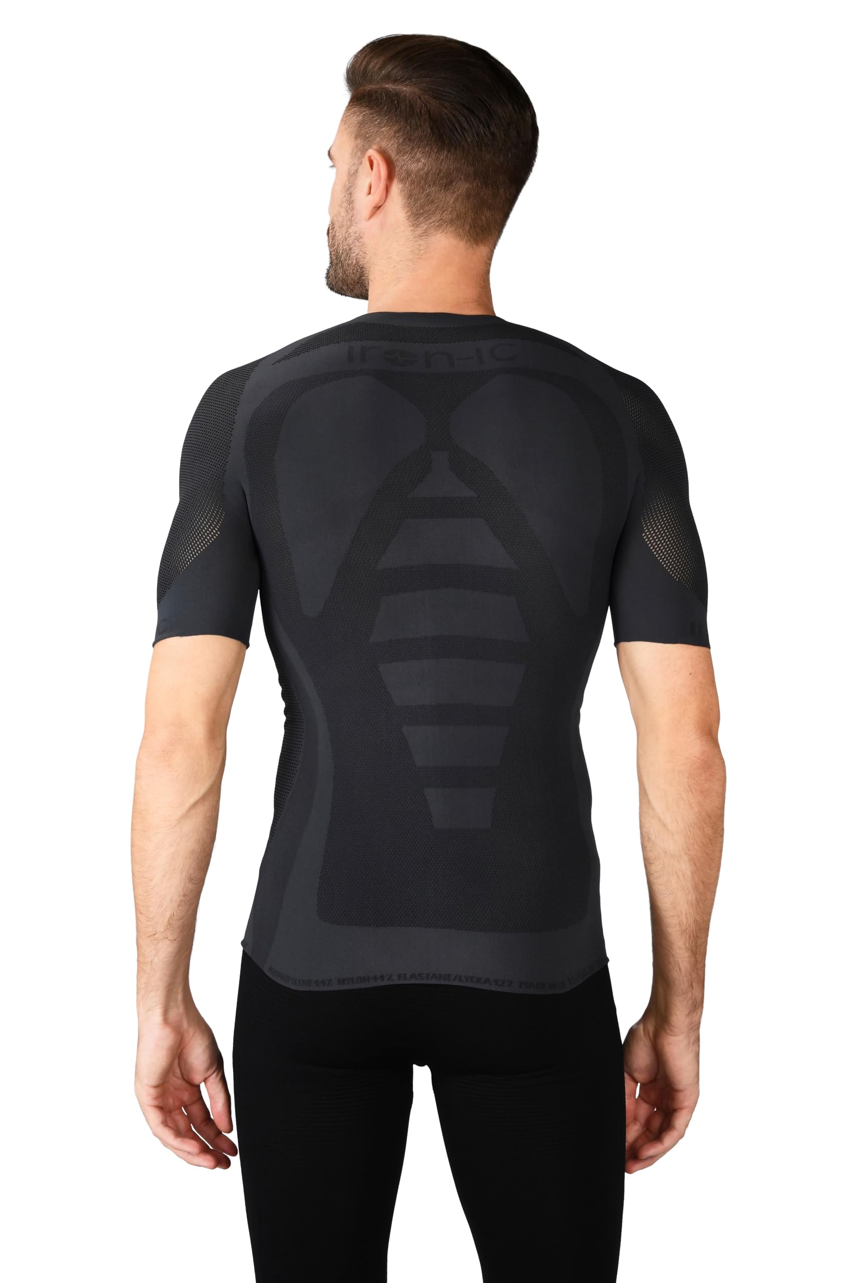Iron-Ic, Maglia Tecnica Uomo Performance Traspirante - T-Shirt Maniche Corte per Running, Trekking e Crossfit