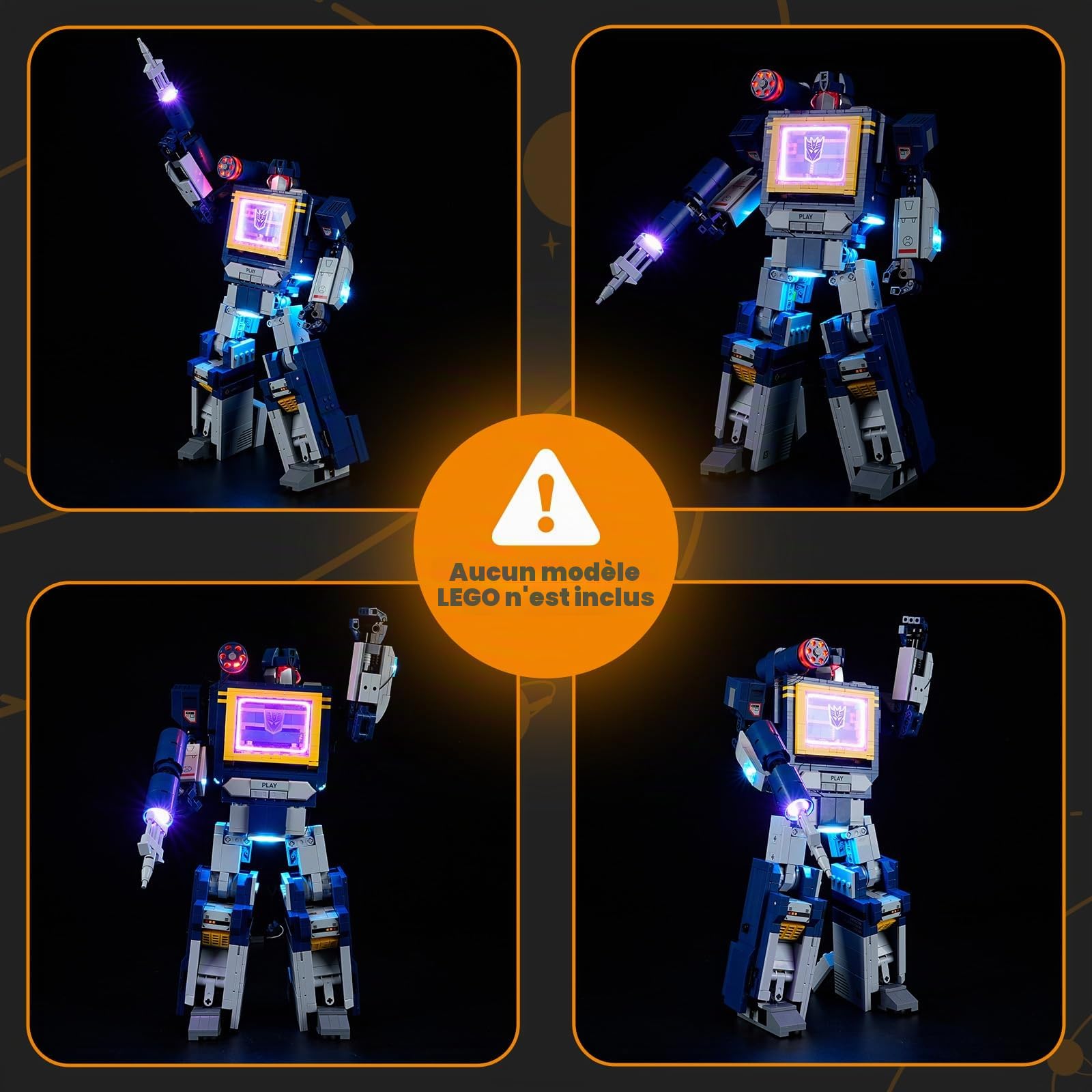 LIGHTAILING Jeu de Lumières pour Lego-10358 Transformers : Soundwave - Modèle en Blocs De Construction - Ne Figurant Pas sur Le Modèle