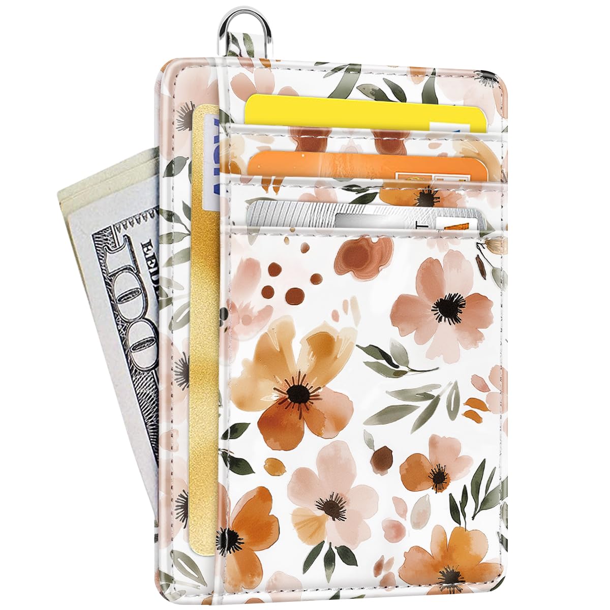 Coco Rossi Slim Credit Card Holder Wallet Women Thin Minimalist Card Cases