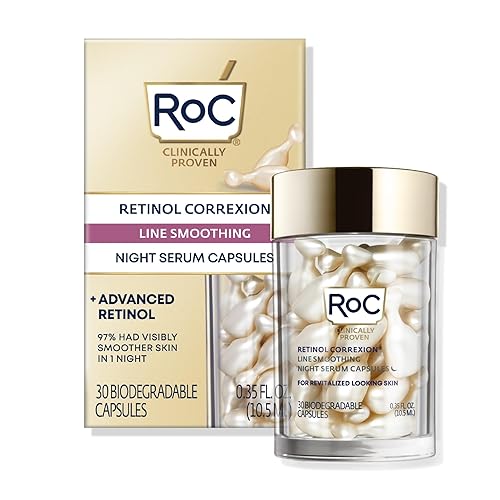 RoC Retinol Correxion - Suero nocturno antienvejecimiento línea diaria suavizante para el cuidado de la piel para líneas finas manchas oscuras