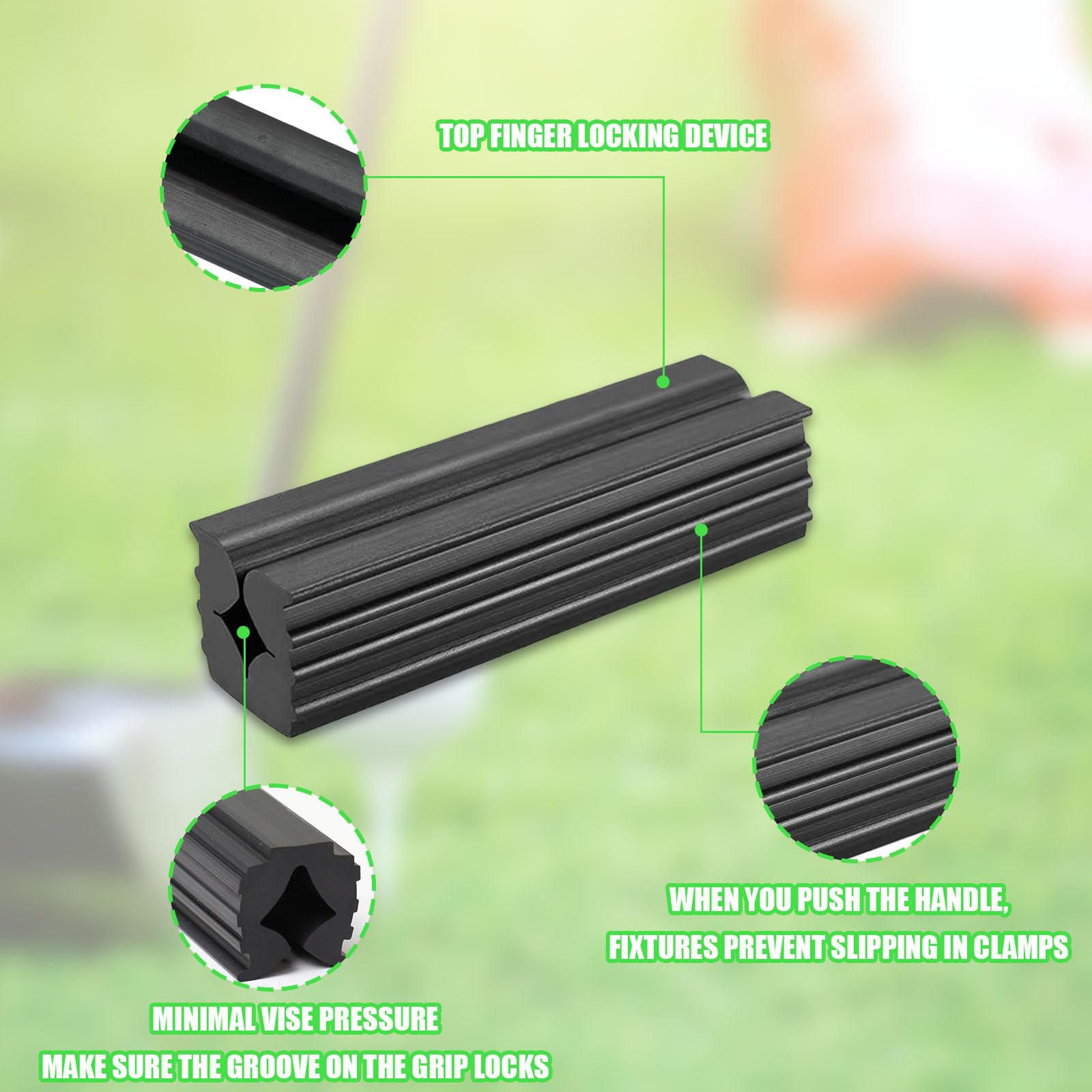 OTKARXUS Golf Club Vise Clamp,2PCS Golf Club Rubber Vice Clamp Putters Vice Grip Club Shaft Tool for Regripping Clubs Golf Club Repair Accessories - Image 3