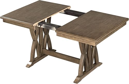 Miniatura 9 de Mid-Century - Juego de mesa de comedor de 7 piezas con mesa extensible y 6 sillas ergonómicas acolchadas, juego de comedor para 6, mesa de comedor