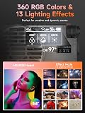 Rollei Lux 100 RGB LED Continuous Light with 100 W Power, Bi-Colour & RGB, Bluetooth Control, Includes Protective Cap, Power Supply, Reflector, Diffuser Ball and User Manual - 3