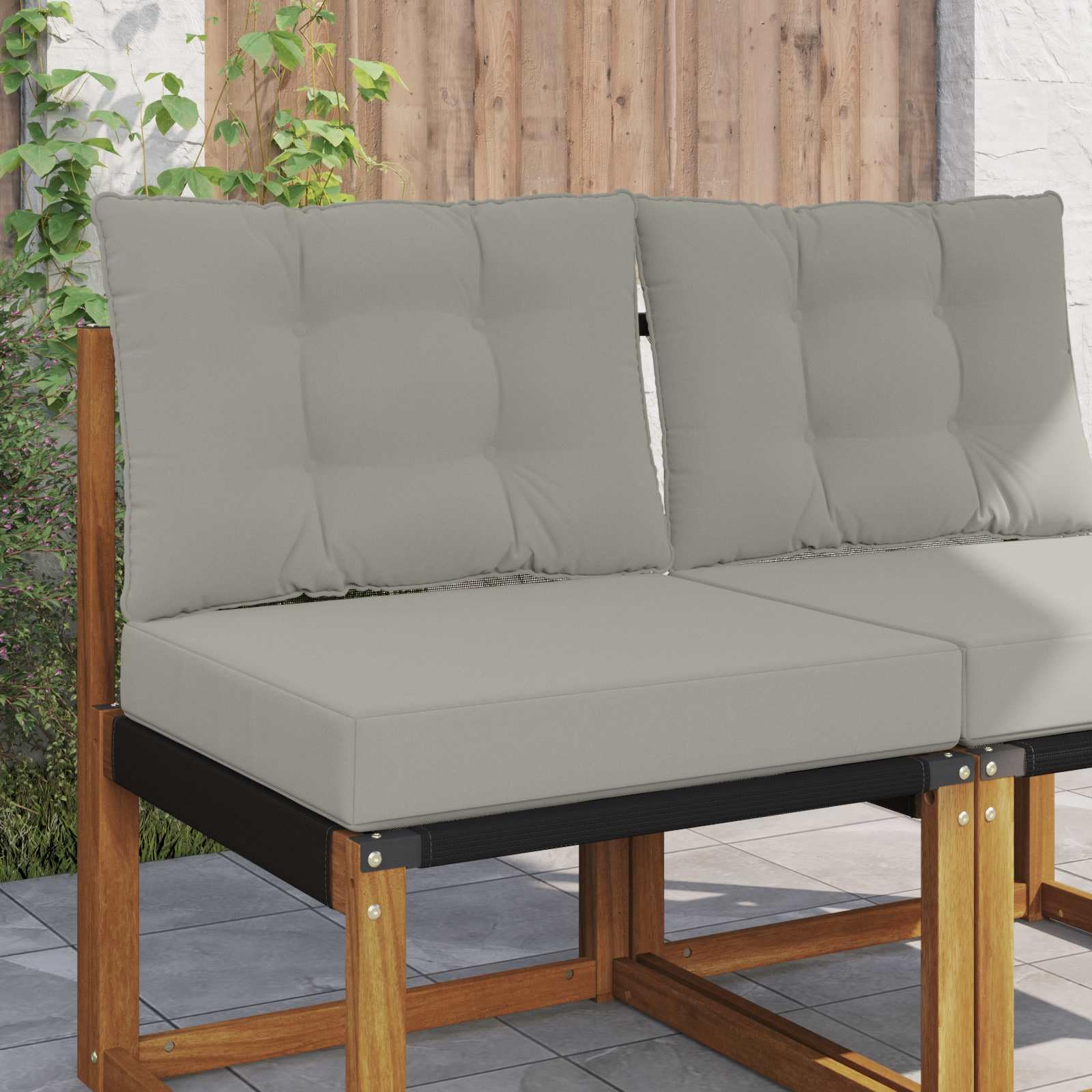 Coussins de canapé pour extérieur imperméables grand confort 60x50 cm pour banquette de jardin
