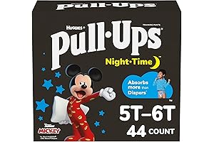 Pull-Ups Boys' Night-Time Potty Training Pants: Ultimate Overnight Protection for Toddlers 5T-6T (46-60 lbs)