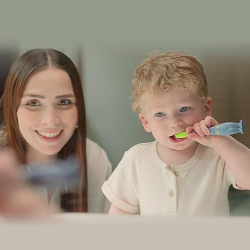 Miniatura 10 de Dr. Talbot's Cepillo de dientes de entrenamiento para niños pequeños - Cepillo de dientes suave para niños - 6+ meses - Dino