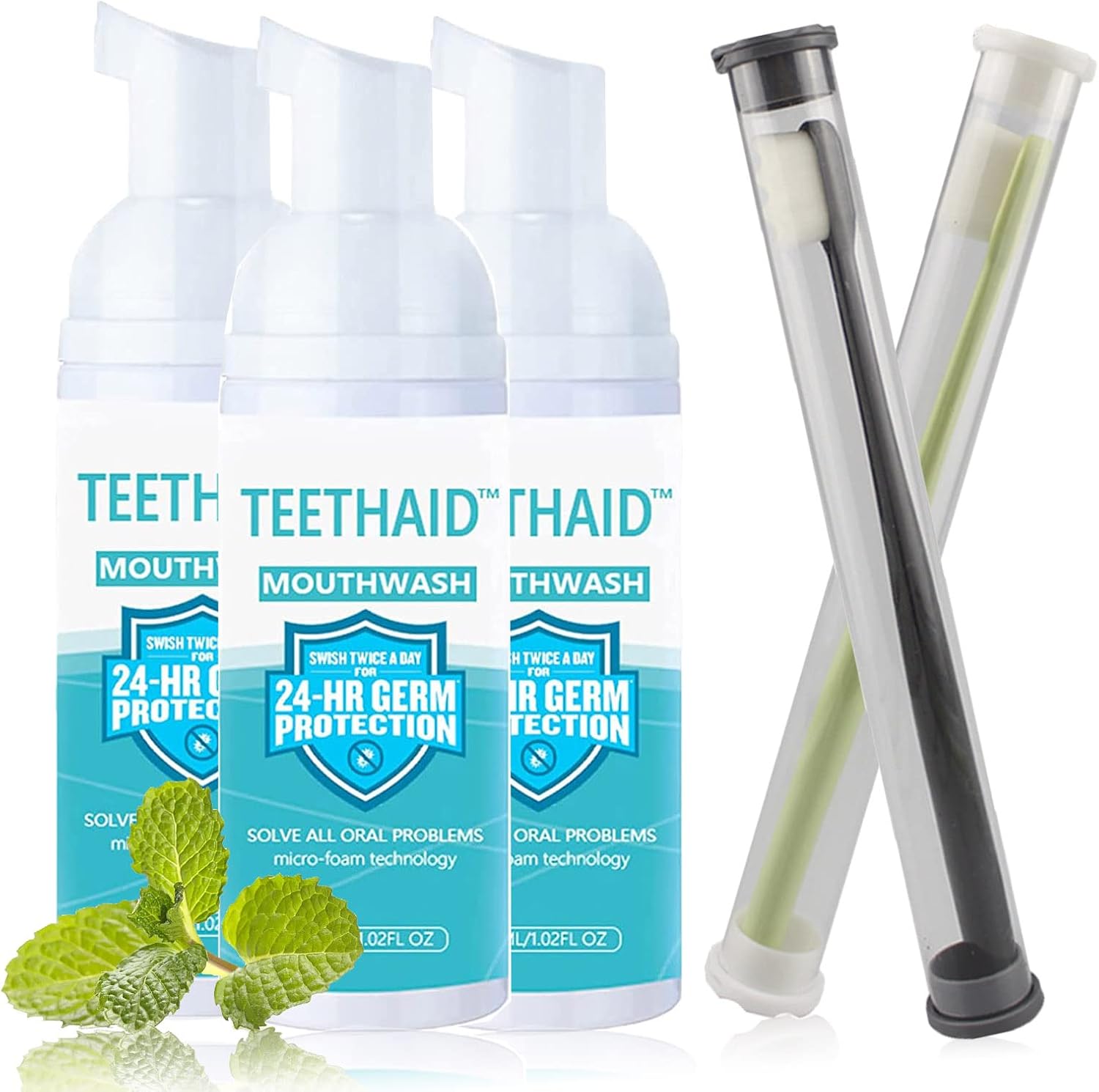 Teethaid Mouthwash, Calculus Removal, Teeth Whitening, Healing Mouth Ulcers, Teethaid Mouthwash