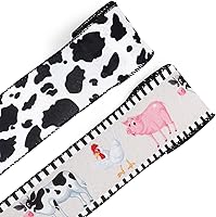 Vista 9 de ABTOLS 2 rollos de cintas de fútbol marrones de 10 yardas de 2.5 pulgadas, cinta de arpillera con borde de alambre, cinta de hojas de otoño