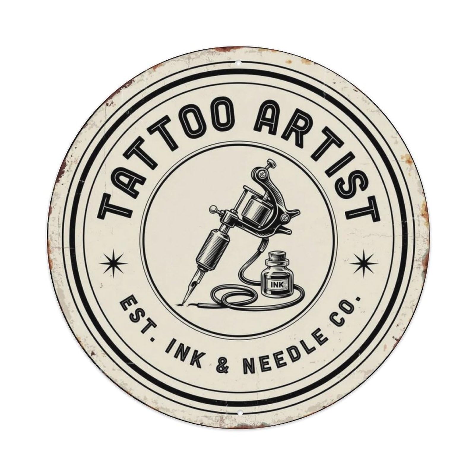 Tattoo Artist Metal Tin Sign Plaque