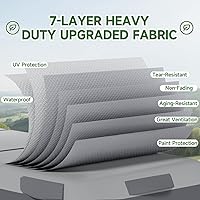 Vista 7 de Umbrauto Cubierta para caravana de 5ª rueda de 28 a 31 pies, 7 capas superiores extra gruesa, cubierta de quinta rueda, impermeable, resistente al