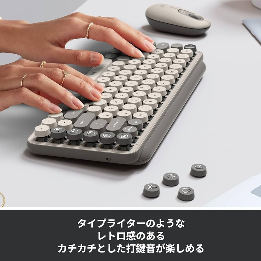 logicool POP KEYS K730GY グレージュ Amazon.co.jp: Logicool POP KEYS K730GY メカニカル ワイヤレス