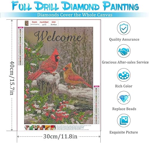 Miniatura 2 de Kits de pintura de diamantes de Navidad para adultos, kits de arte de diamantes para niños, principiantes, bricolaje 5D, diamantes de imitación de