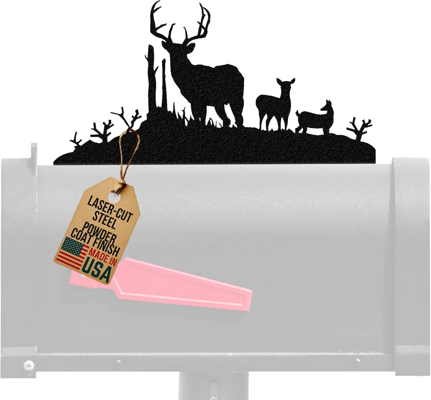 Innovative Fabricators, Inc. Buck, Doe & Deer Mailbox Topper