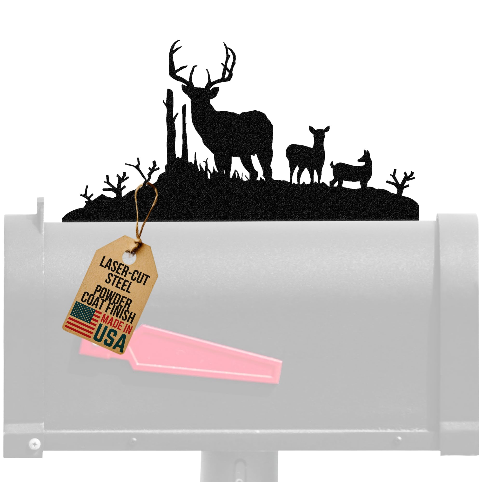 Innovative Fabricators, Inc. Buck, Doe &amp; Deer Mailbox Topper