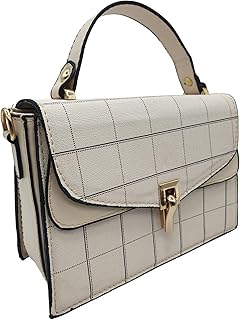 شنطة يد جلدية للنساء من ايه واي 1517 كروس بودي بحزام مثبت تصميم عصري وأنيق أبعاد 14 × 22 10 سم