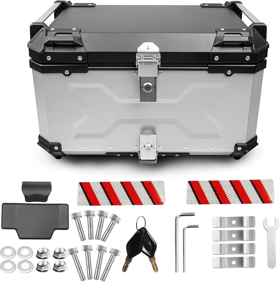 Amazon | YESHMA 【改善品】 バイク リアボックス 65L バイク用 大容量