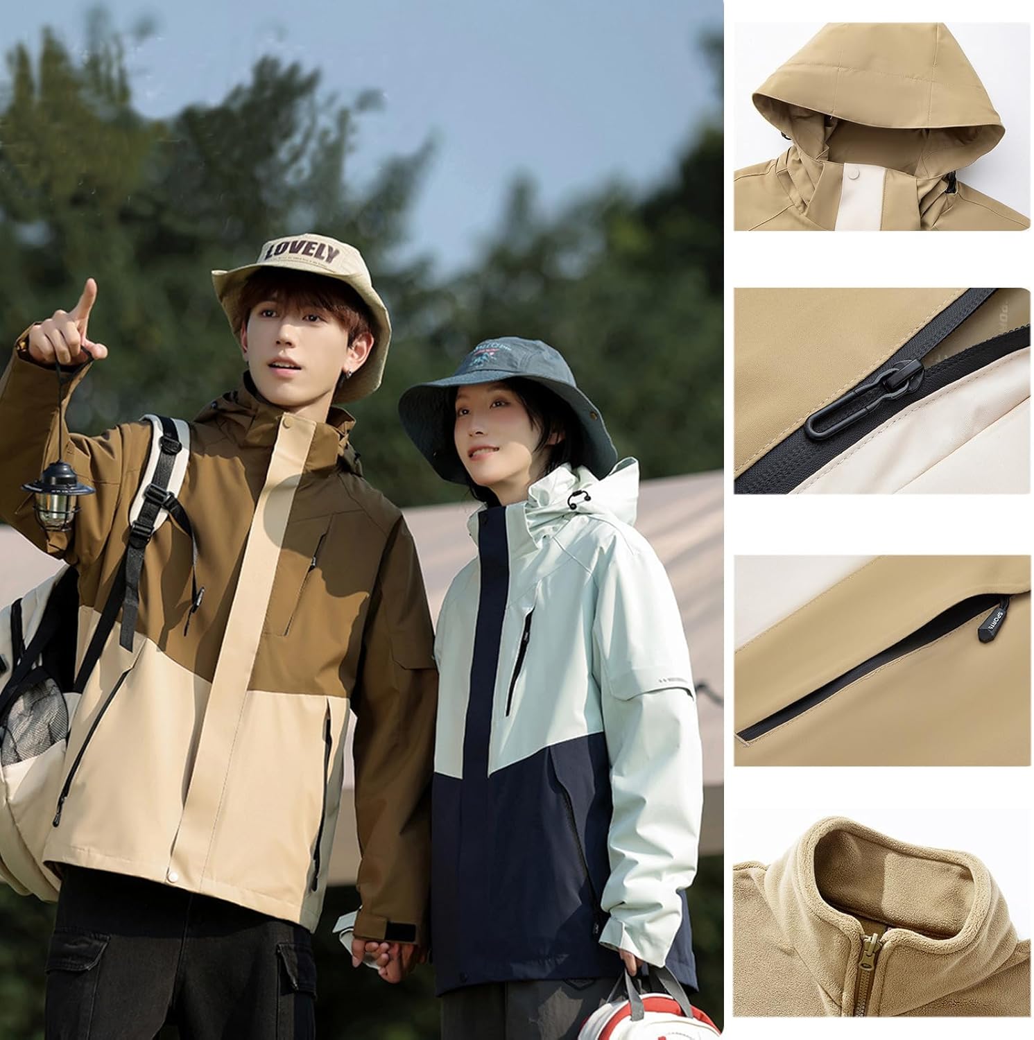 Custom Ski Coat Personalized Waterproof Ski Jacket Customized Hiking Windbreaker Outdoor Warm Raincoat