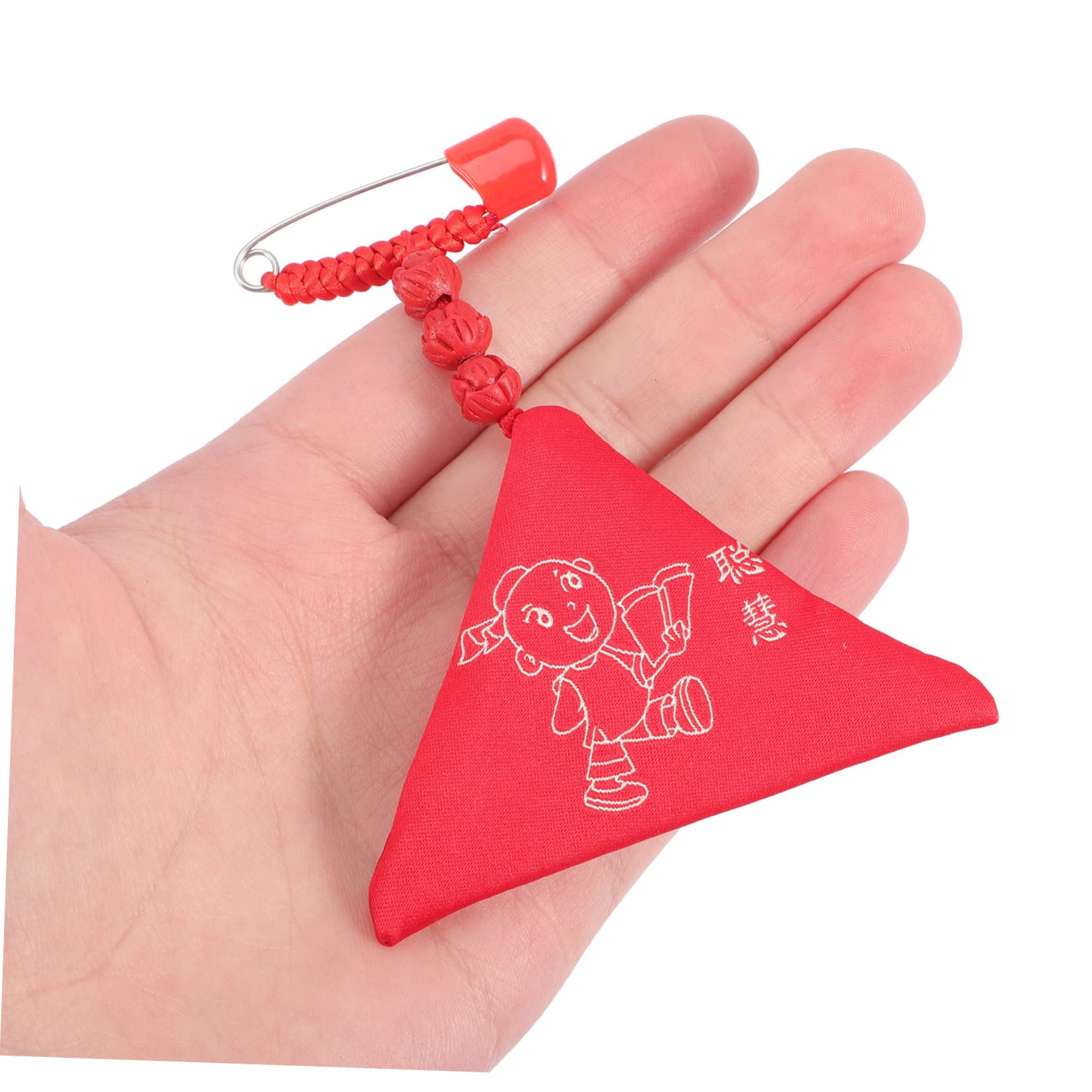 brelok, Chiński amulet, ozdoba Feng Shui, trójkątne woreczki z błogosławieństwem, prezent dla dziecka, unisex