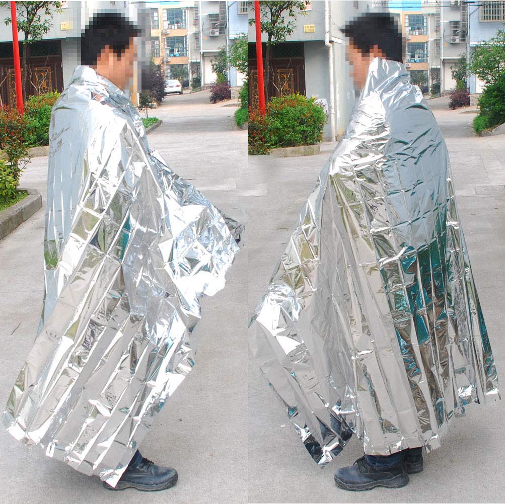 Surla 5 Pcs Outdoor First Aid Blanket Emergency Blanket Survival Blanket Insulation Blanket Sunscreen Blanket Outdoor Products