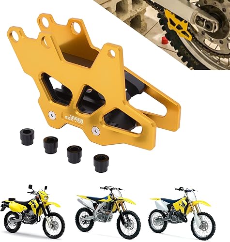 AnXin Guardia de cadena de motocicleta Guardia de protección CNC para DRZ400 DRZ400E DRZ400S DRZ400SM DRZ250 RM125 RM250 RMZ250 RMZ450 RMX450Z Oro