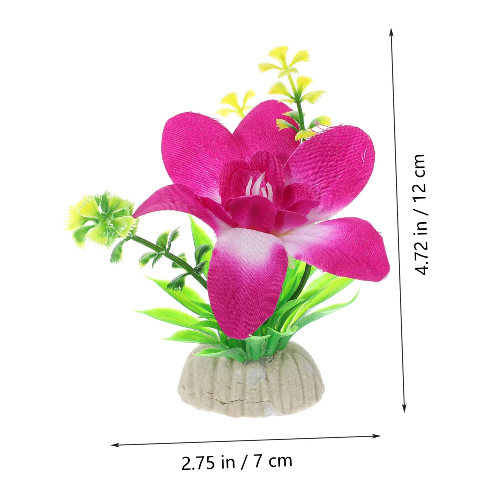 Set of 4 Sushi Plate Orchid Flower Decorations Japanese Style Artificial Flower Ornaments for Restaurant Decor