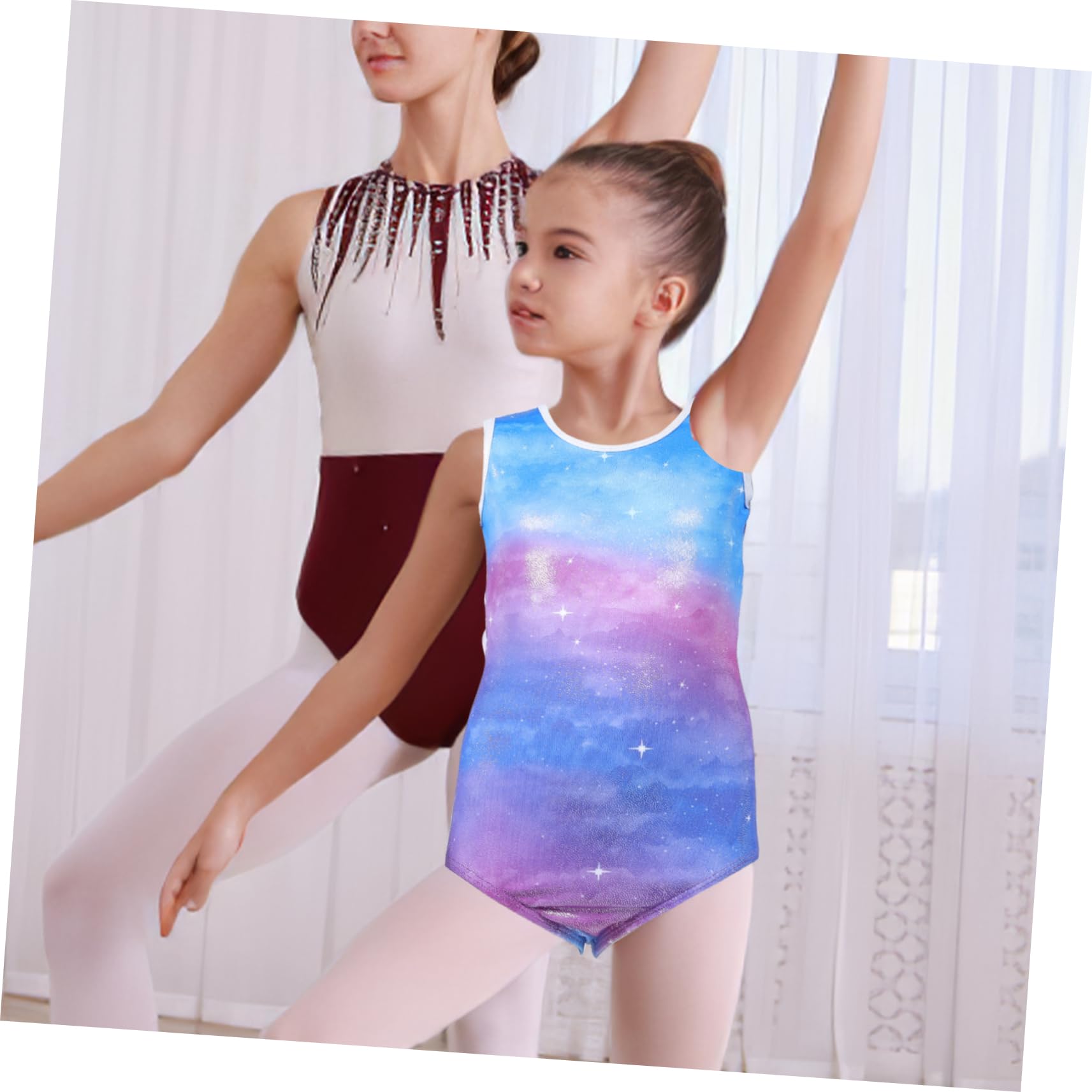 Tanzkleidung Gymnastikkleidung trikot für kinder Gymnastikanzug für Kinder Trikots für Mädchen Mädchen-Gymnastik-Outfit Gymnastiktrikots Waschbarer Gymnastikanzug Elasthan