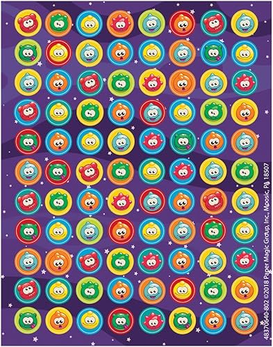 Miniatura 2 de Eureka Tabla de recompensas de calcomanías pequeñas con temática espacial para niños, 736 piezas, 5 x 6 pulgadas