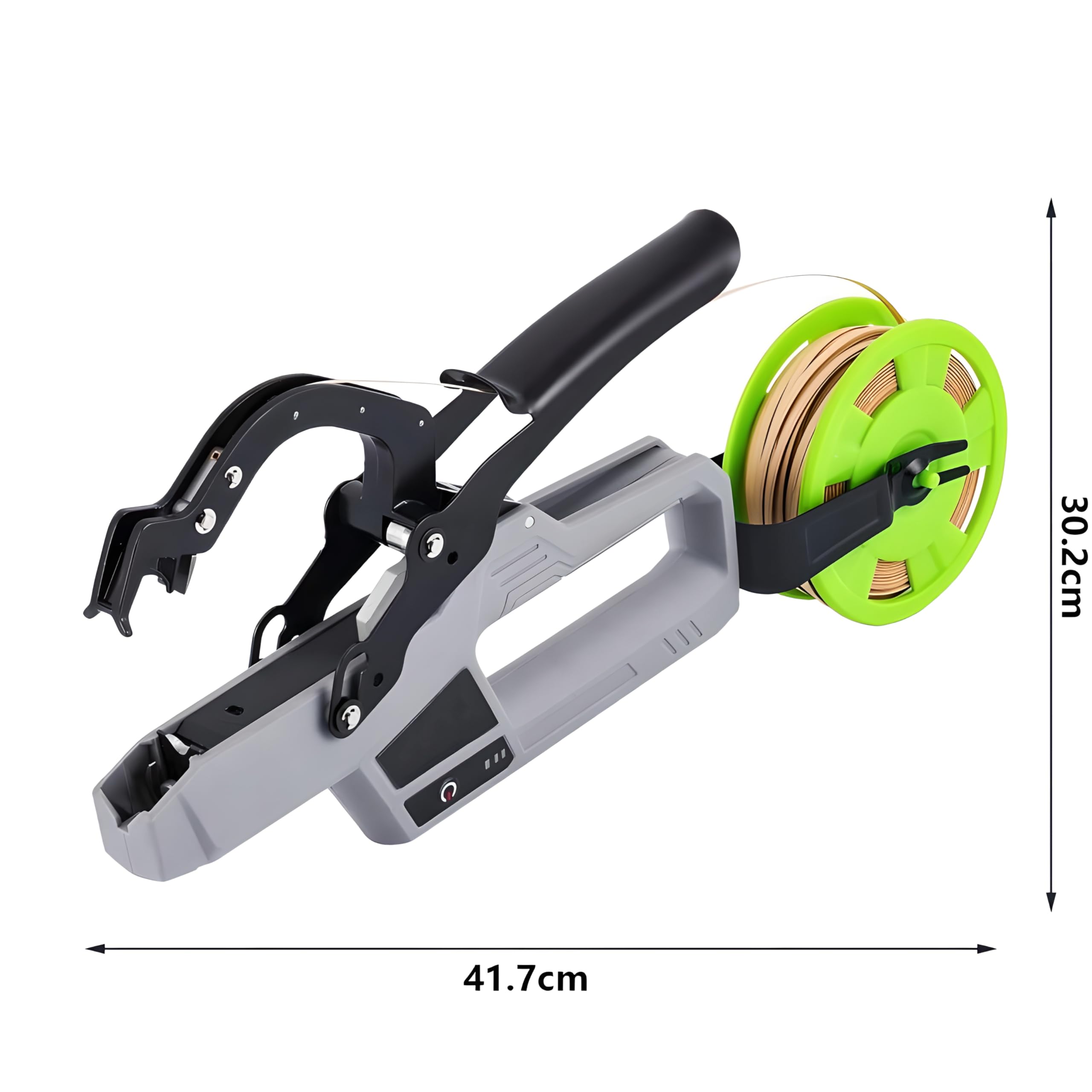 Máquina atadora Plantas eléctrica, máquina atadora Plantas con batería 2000 Mah y 2 * Cintas flejado, diámetro máximo Atado 45 mm, para Atar Tomates, Verduras y Uvas jardín