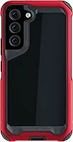 Vista 51 de Ghostek Atomic - Funda delgada para Galaxy Z Flip 4, parte trasera de aramida con parachoques de aluminio rojo, funda protectora de doble capa a