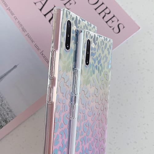 Miniatura 8 de J.west Funda para Galaxy Note 10 de 6.3 pulgadas, delgada, mate, estampado de leopardo, guepardo suave, TPU a prueba de golpes, funda protectora