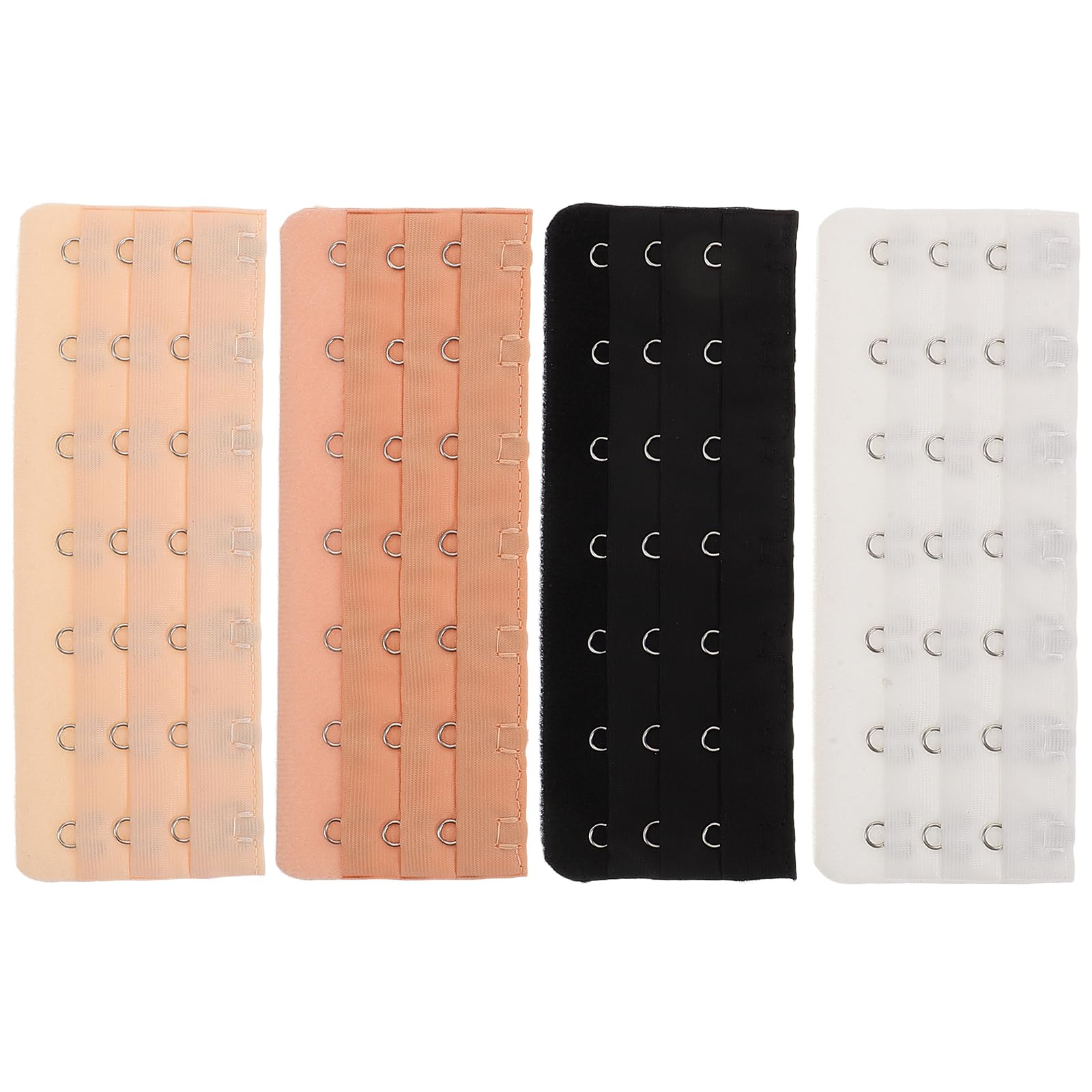 Estensori Per Reggiseno In Acciaio Inox (4 Pezzi) - Prolunghe Regolabili A 3 File Per Comfort E Migliore Vestibilità
