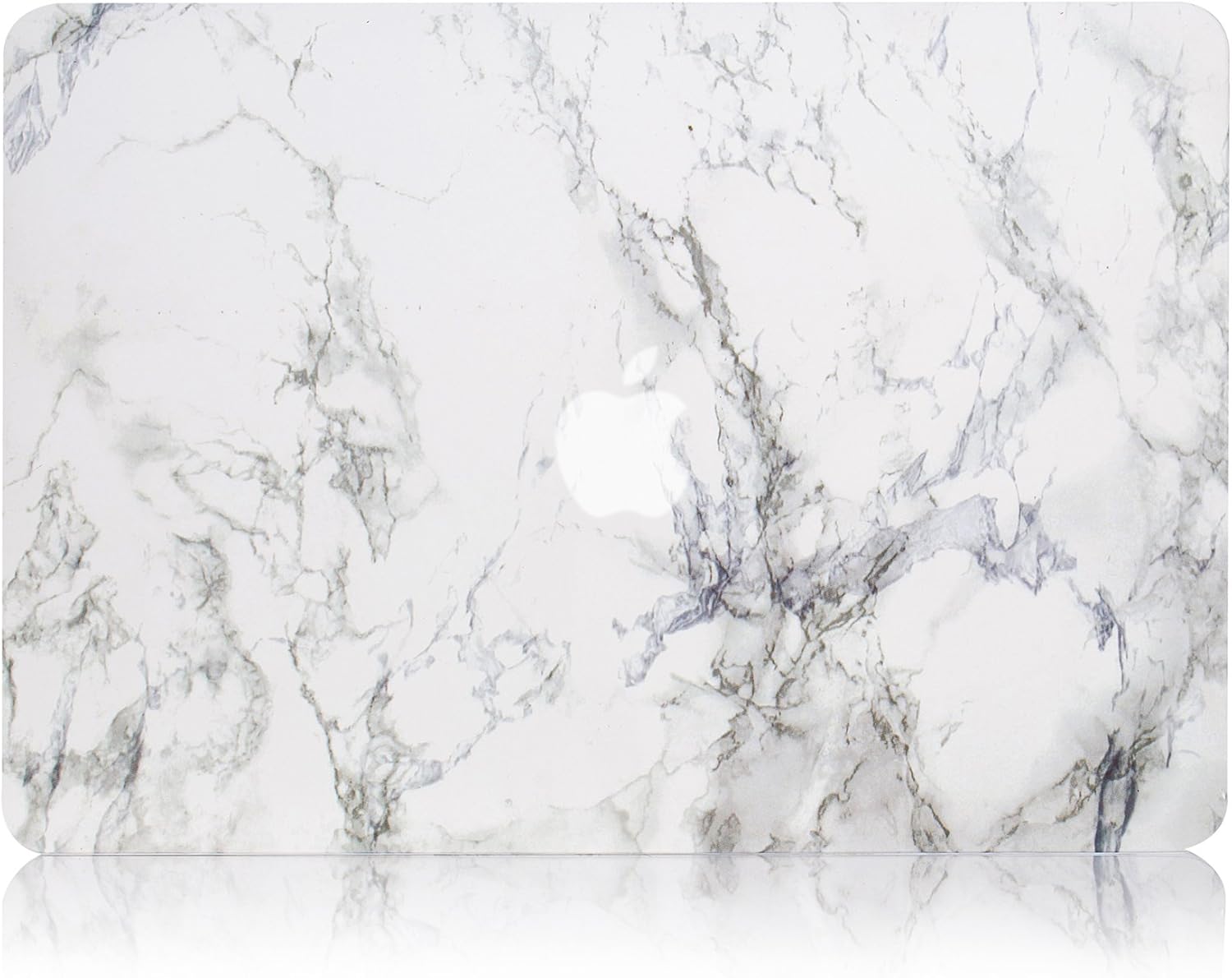 RUBAN Case Compatible with MacBook Air 13 Inch (Models: A1369 & A1466, Older Version 2010-2017 Release), Slim Snap On Hard Shell Protective Cover and Keyboard Cover (White Marble) - Image 3