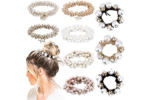 Ahoney Pearl Hair Ties: Adorn Your Locks with Shimmering Sophistication