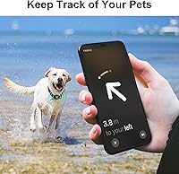 Vista 5 de Waterproof Collar Holder Compatible with Airtag (2 Pack), Protective Anti-Lost Case for GPS Tracker, Silicone Collar Holder for Pets (Pink/Purple)